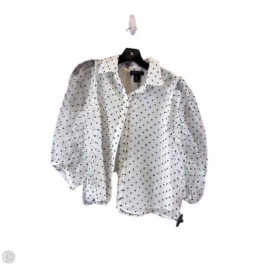 Top Short Sleeve Basic By Rachel Zoe In Black & White, Size: S