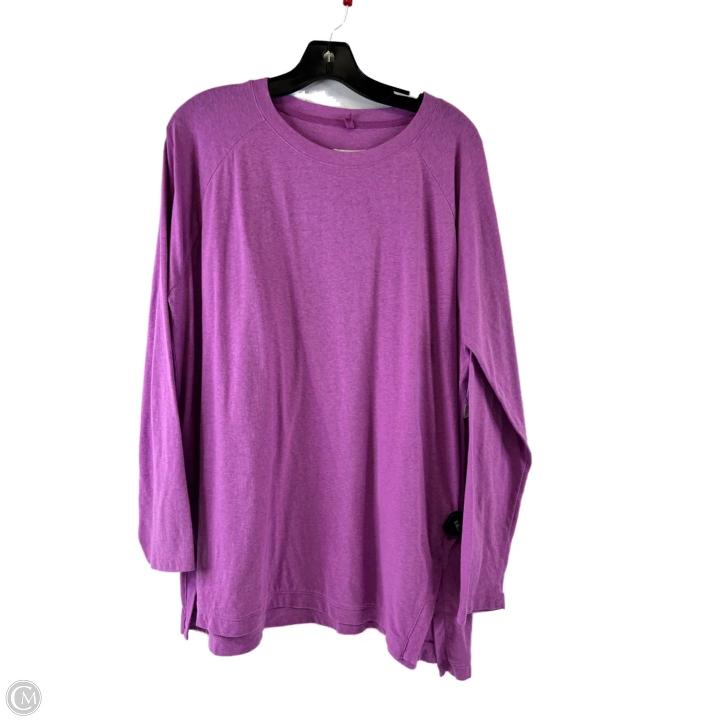 Top Long Sleeve Basic By Lou And Grey In Purple, Size: Xl