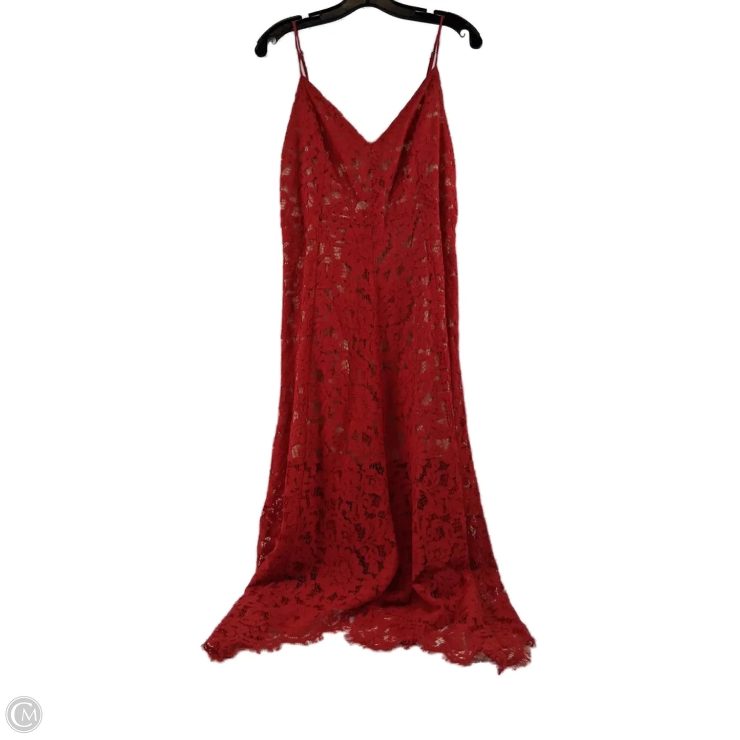 Dress Casual Midi By Lulus In Red, Size: L