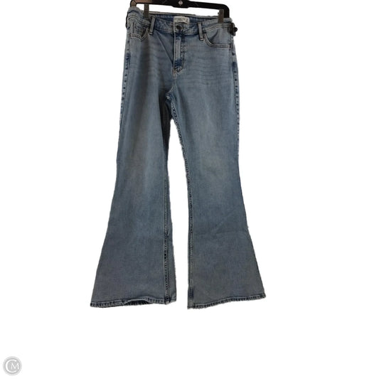Jeans Flared By Abercrombie And Fitch In Blue Denim, Size: 10