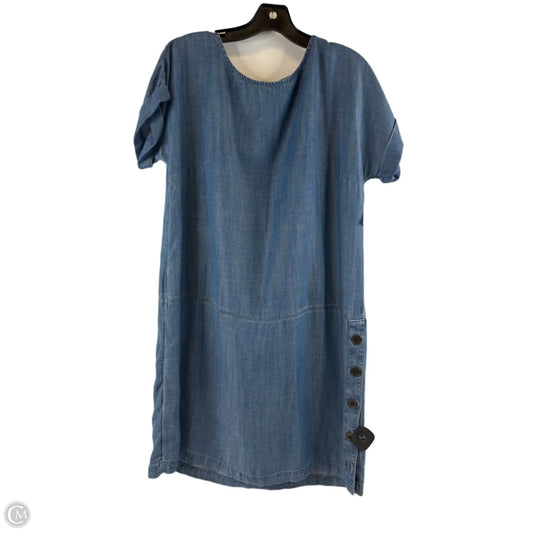 Dress Casual Midi By Banana Republic In Blue, Size: M