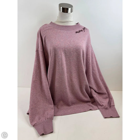 Sweatshirt Crewneck By Old Navy In Purple, Size: 3x