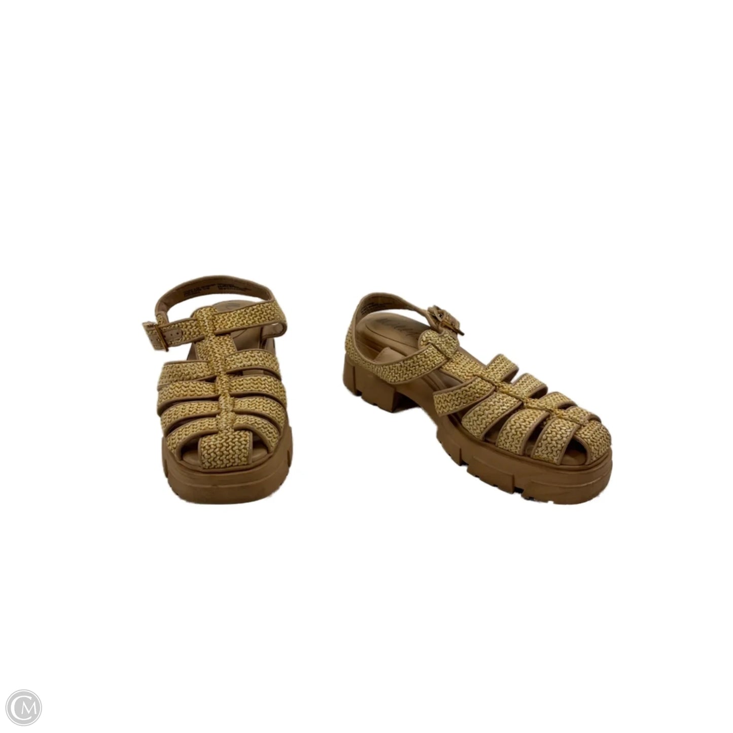 Shoes Heels Block By Cme In Beige, Size: 6.5