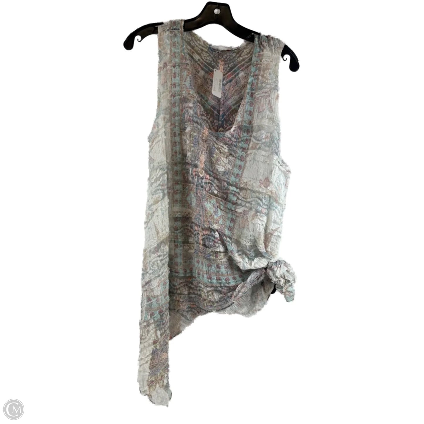 Top Sleeveless By Clothes Mentor In Blue & Green, Size: M