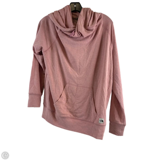 Athletic Top Long Sleeve Collar By The North Face In Pink, Size: M