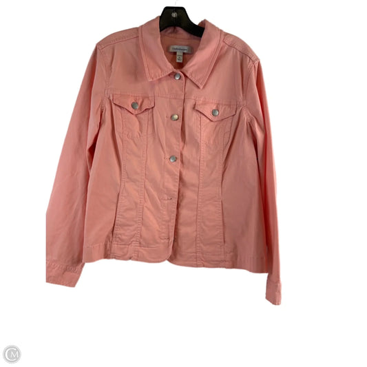 Jacket Other By Croft And Barrow In Peach, Size: Xl
