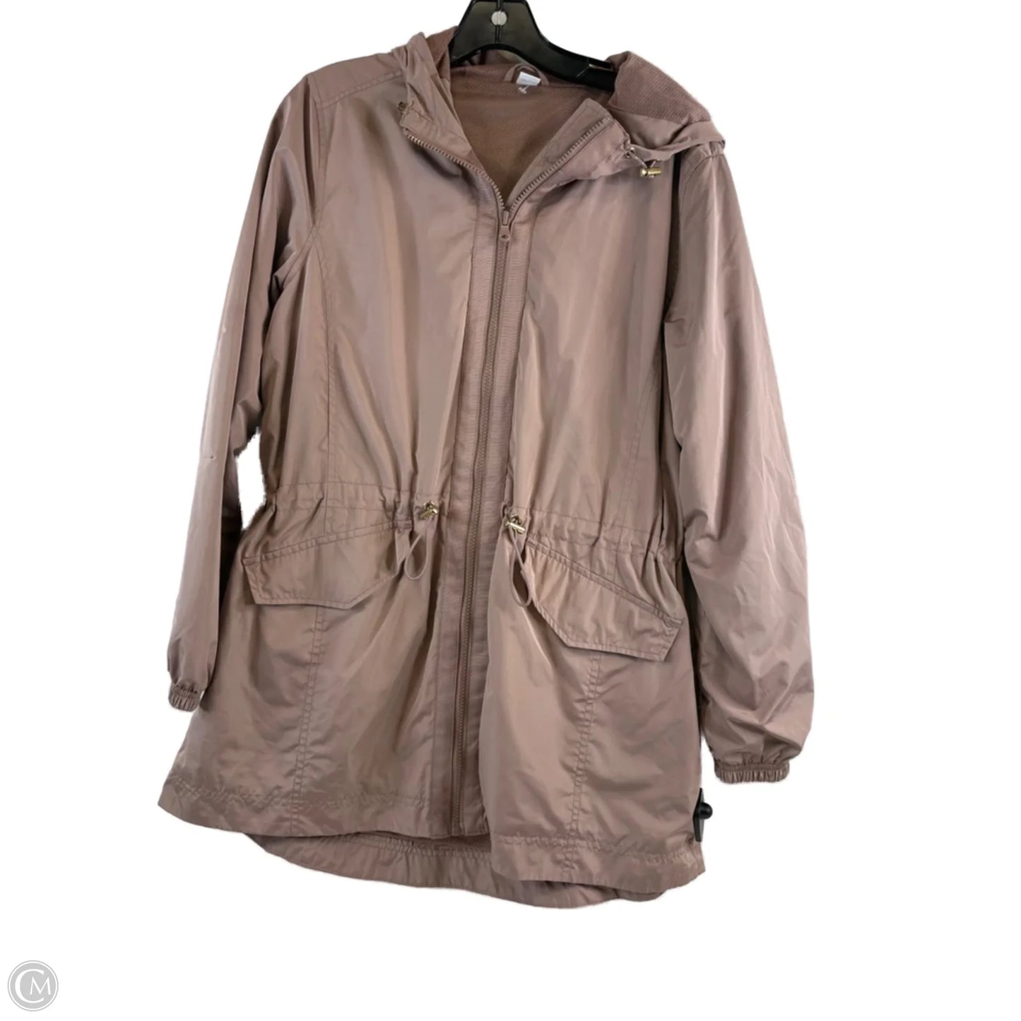 Athletic Jacket By Old Navy In Brown & Cream, Size: M
