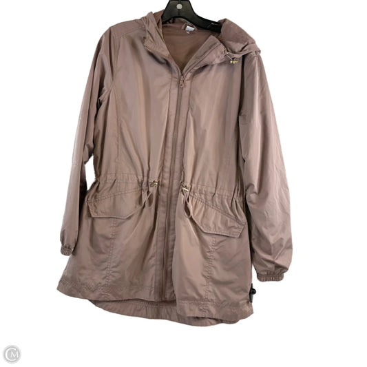 Athletic Jacket By Old Navy In Brown & Cream, Size: M