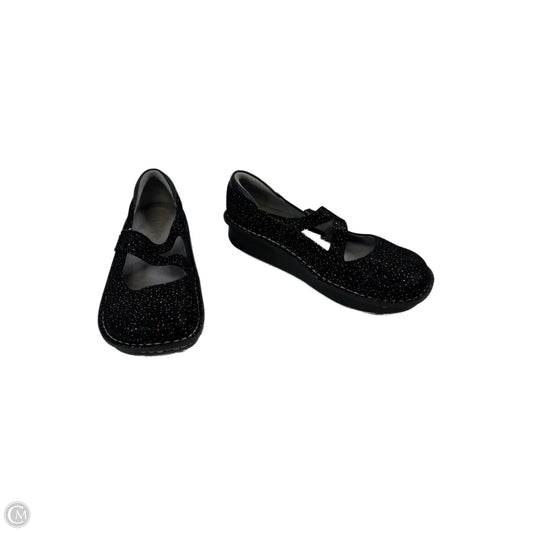 Shoes Heels Wedge By Alegria In Black & Red, Size: 10
