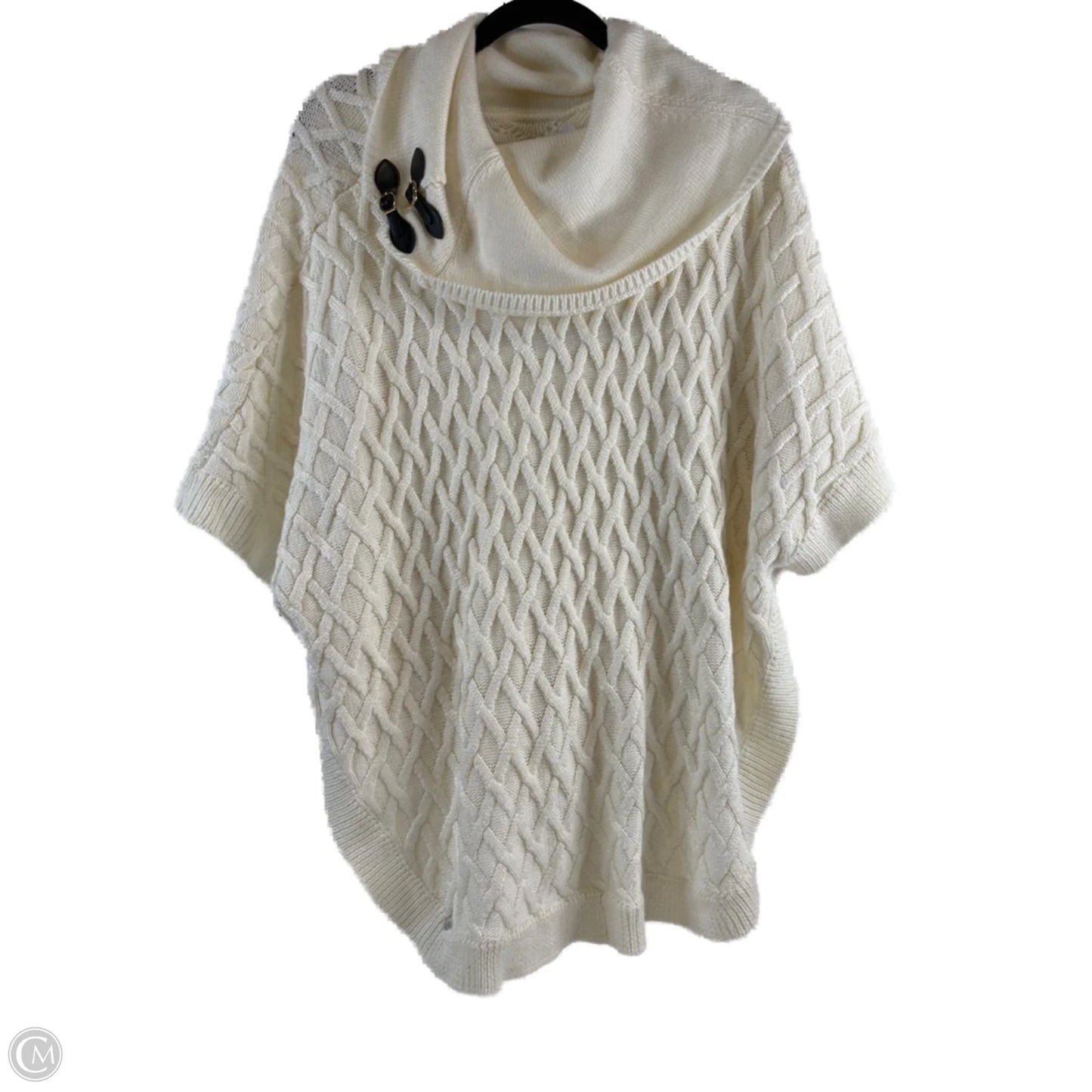 Poncho By Calvin Klein In Cream, Size: Osfm