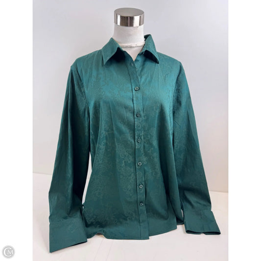 Top Long Sleeve By Chicos In Green, Size: Xl