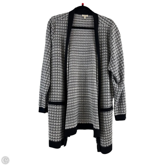 Cardigan By Talbots In Blue & White, Size: 1x