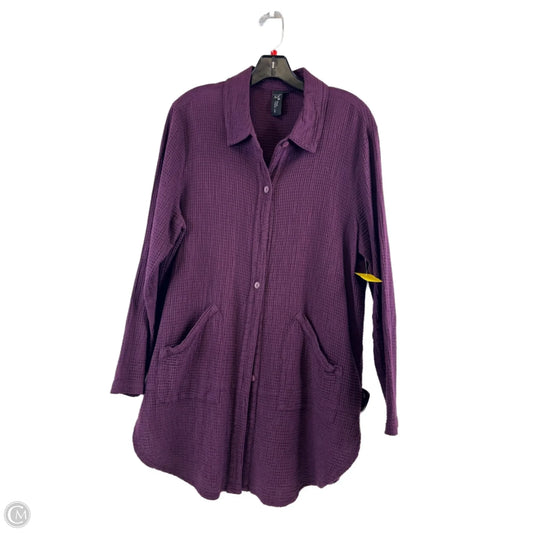 Top Long Sleeve By Clothes Mentor In Purple, Size: M