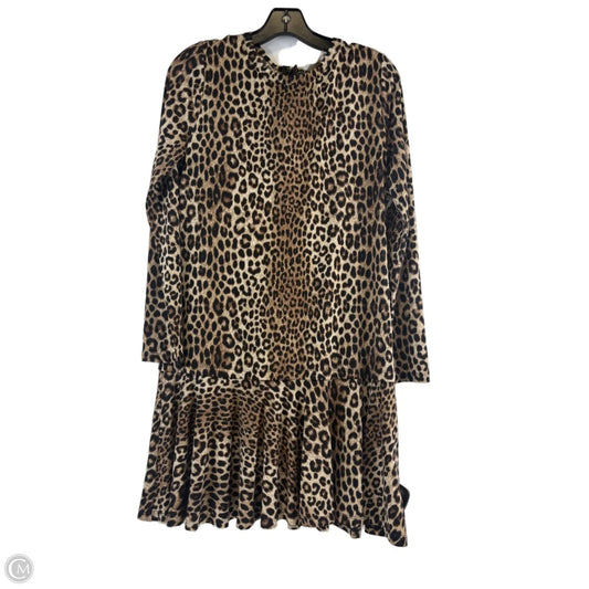 Dress Casual Midi By Michael By Michael Kors In Animal Print, Size: Mp