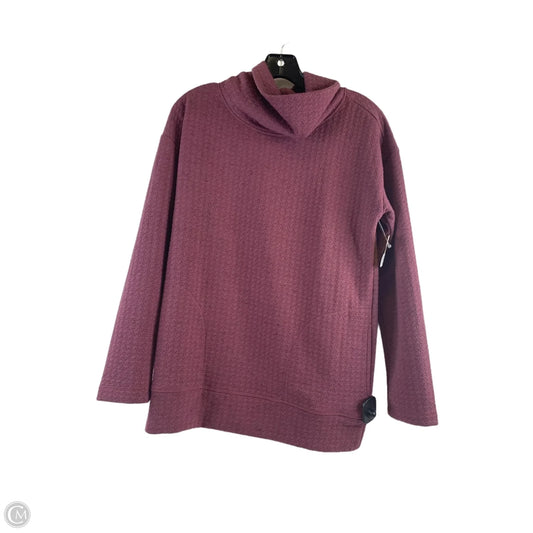 Athletic Top Long Sleeve Collar By Rbx In Purple, Size: Sp