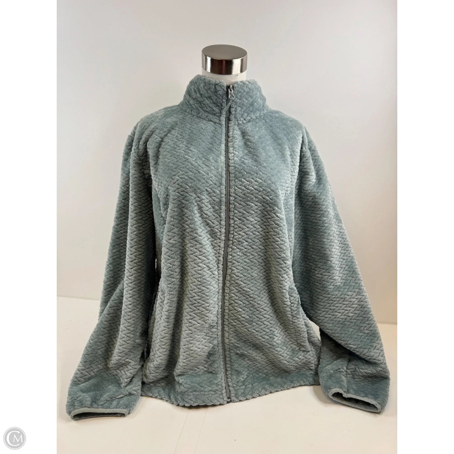 Jacket Fleece By Free Country In Blue, Size: Xxl