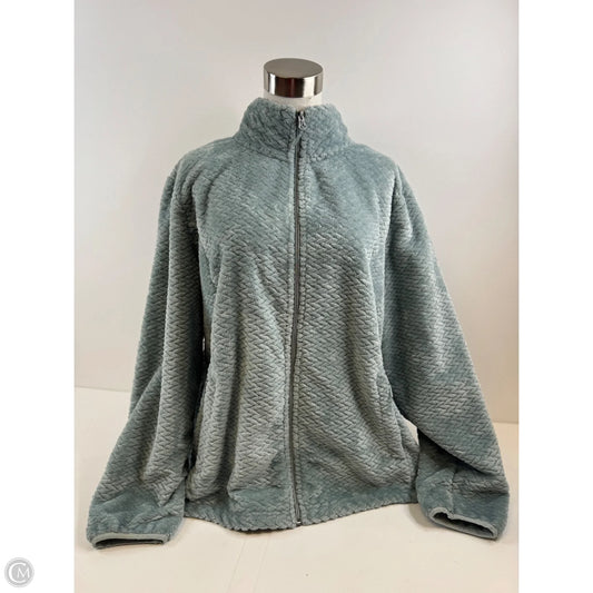 Jacket Fleece By Free Country In Blue, Size: Xxl