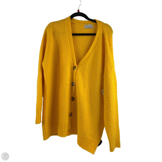 Sweater Cardigan By Urban Outfitters In Yellow, Size: Sp