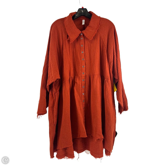 Top Long Sleeve By Zenana In Orange, Size: 3x