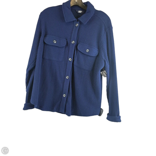 Top Long Sleeve By Lands End In Navy, Size: M
