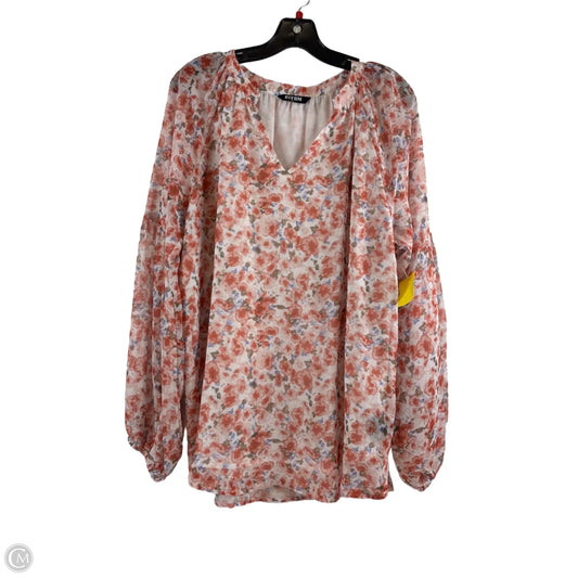 Top Long Sleeve By Clothes Mentor In Orange, Size: Xl
