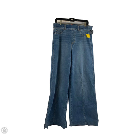 Jeans Wide Leg By Spanx In Blue Denim, Size: 12