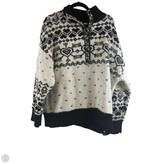 Sweater By American Eagle In Black & White, Size: L