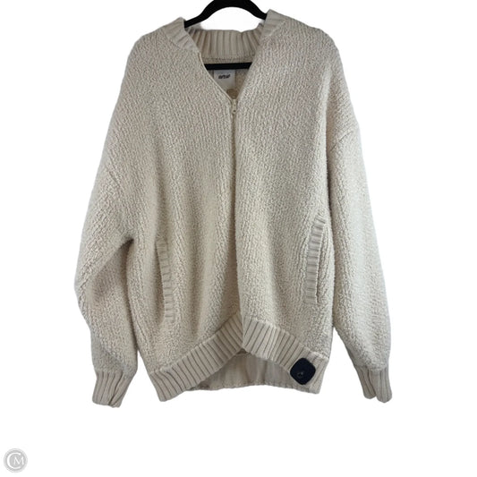 Jacket Faux Fur & Sherpa By Aerie In Cream, Size: L