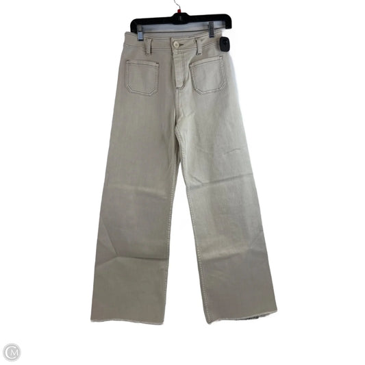 Jeans Wide Leg By Clothes Mentor In Beige, Size: 8