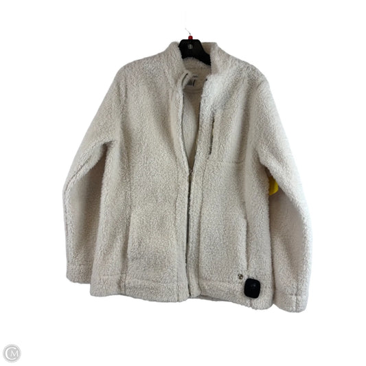 Jacket Faux Fur & Sherpa By Calvin Klein In Cream, Size: L