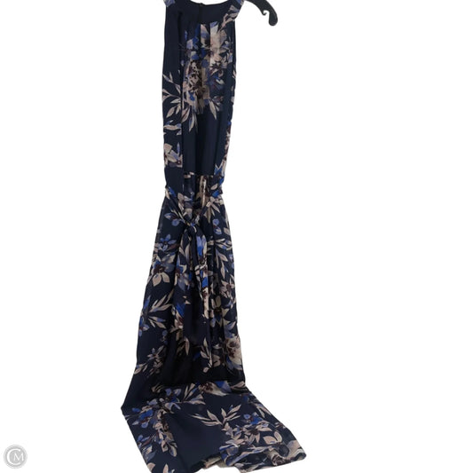 Dress Casual Maxi By Eliza J In Blue & White, Size: 12