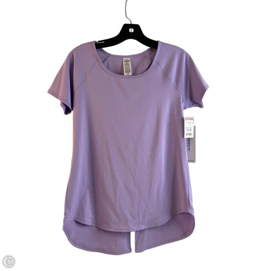 Athletic Top Short Sleeve By Rbx In Purple, Size: S