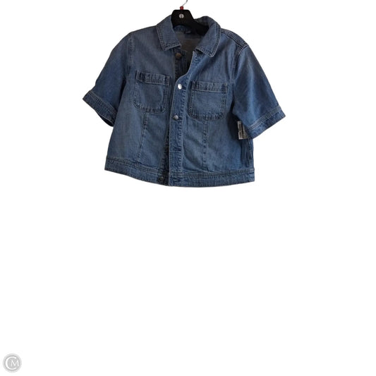 Jacket Denim By Talbots In Blue, Size: M