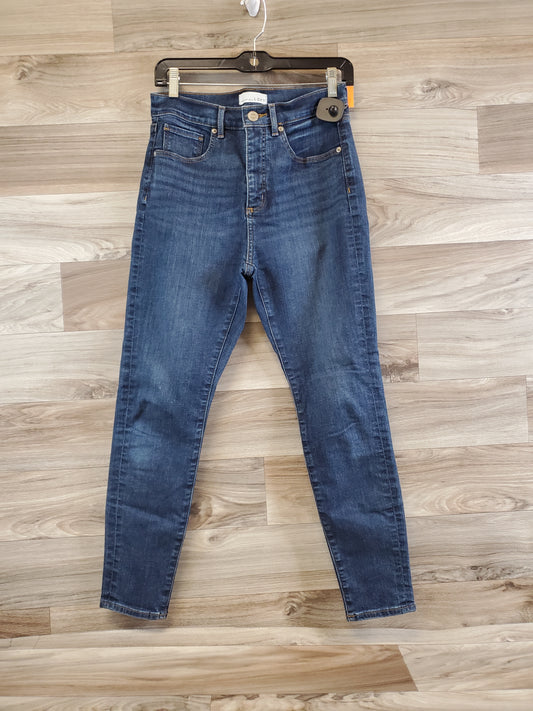 Jeans Skinny By Loft In Blue Denim, Size: 6