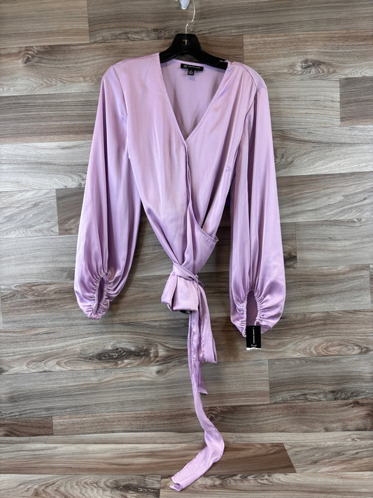 Purple Top Long Sleeve Inc, Size Large