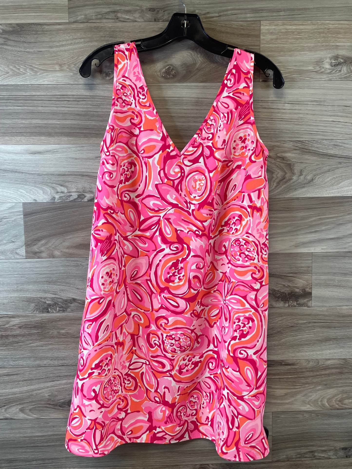 Orange & Pink Dress Casual Midi Lilly Pulitzer, Size S