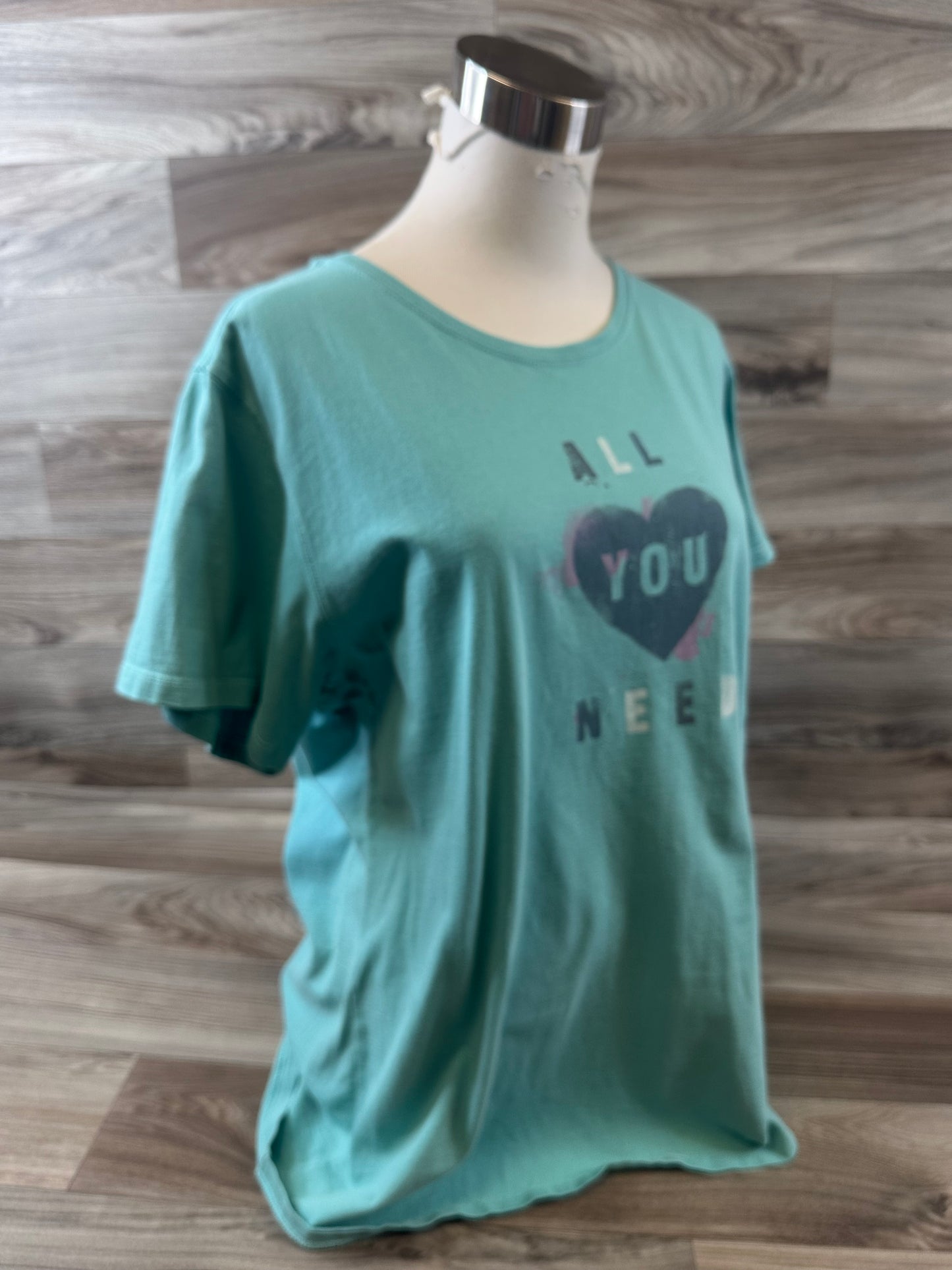 Top Short Sleeve Basic By Life Is Good In Green, Size: Xl