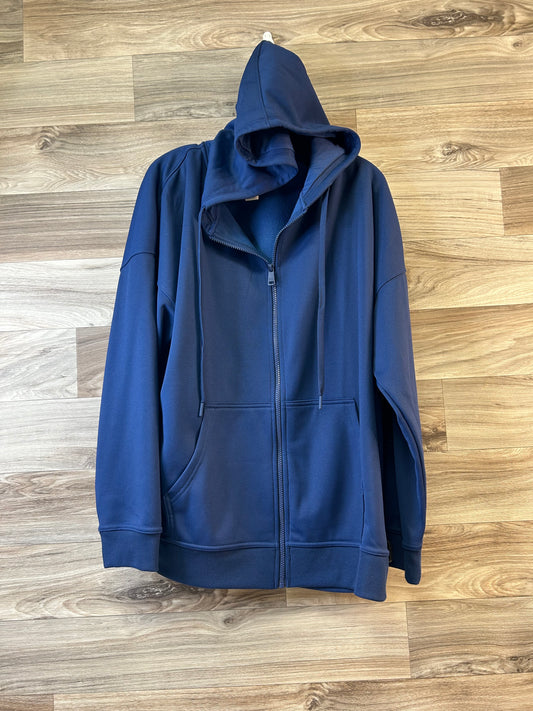 Athletic Sweatshirt Hoodie By Love & Sports In Blue, Size: Xl