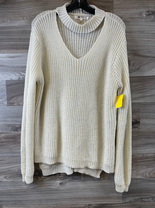 Sweater By Clothes Mentor In Tan, Size: L