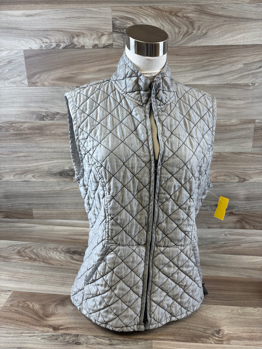 Vest Puffer & Quilted By Cut Loose In Grey, Size: M