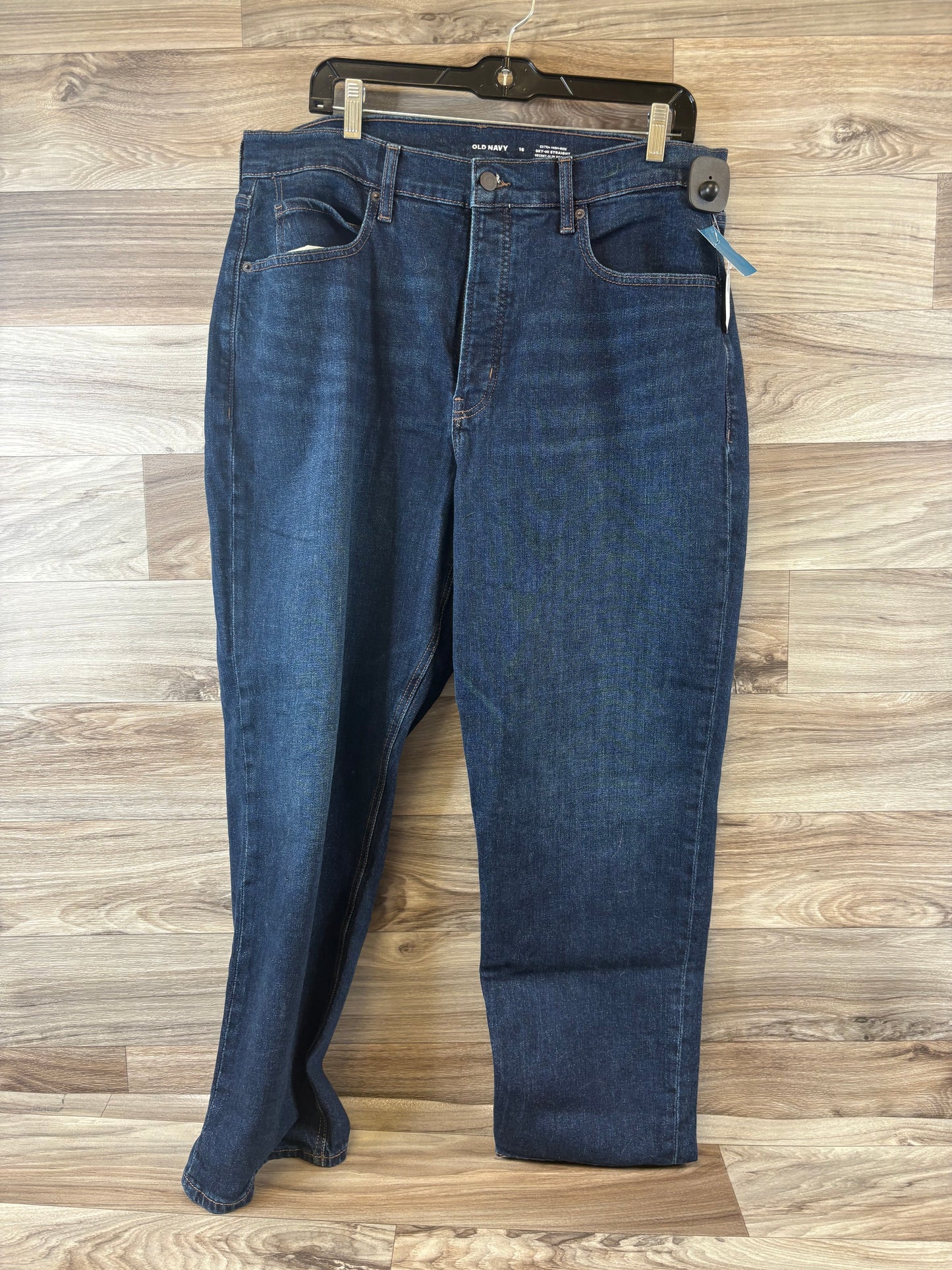 Jeans Straight By Old Navy In Blue Denim, Size: 16