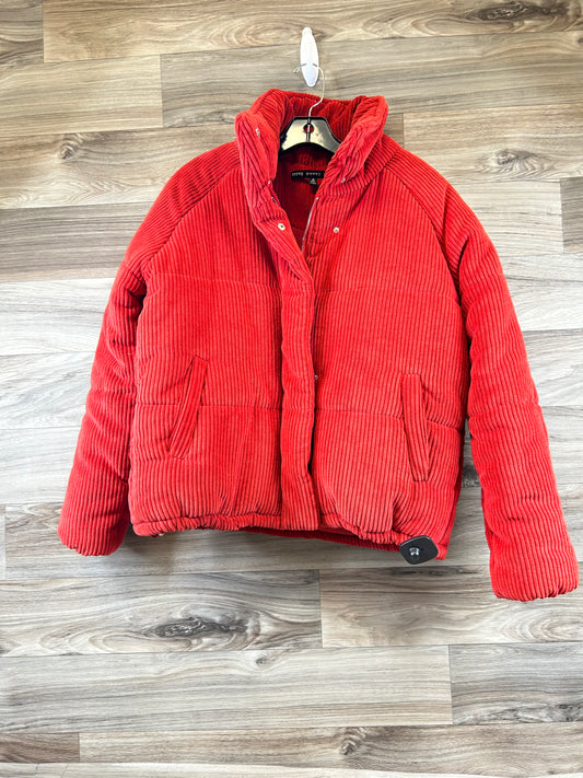 Jacket Puffer & Quilted By Hyfve In Orange, Size: S