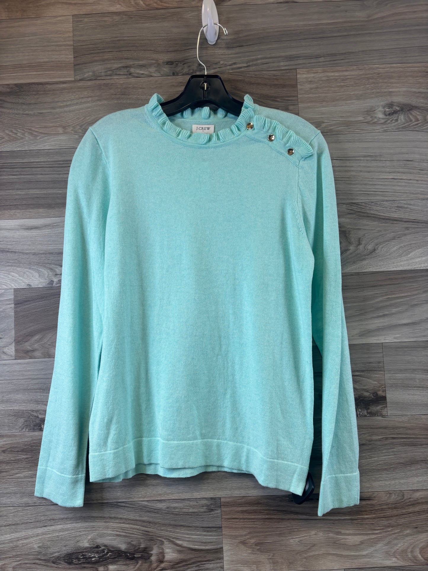 Top Long Sleeve By J. Crew In Green, Size: S