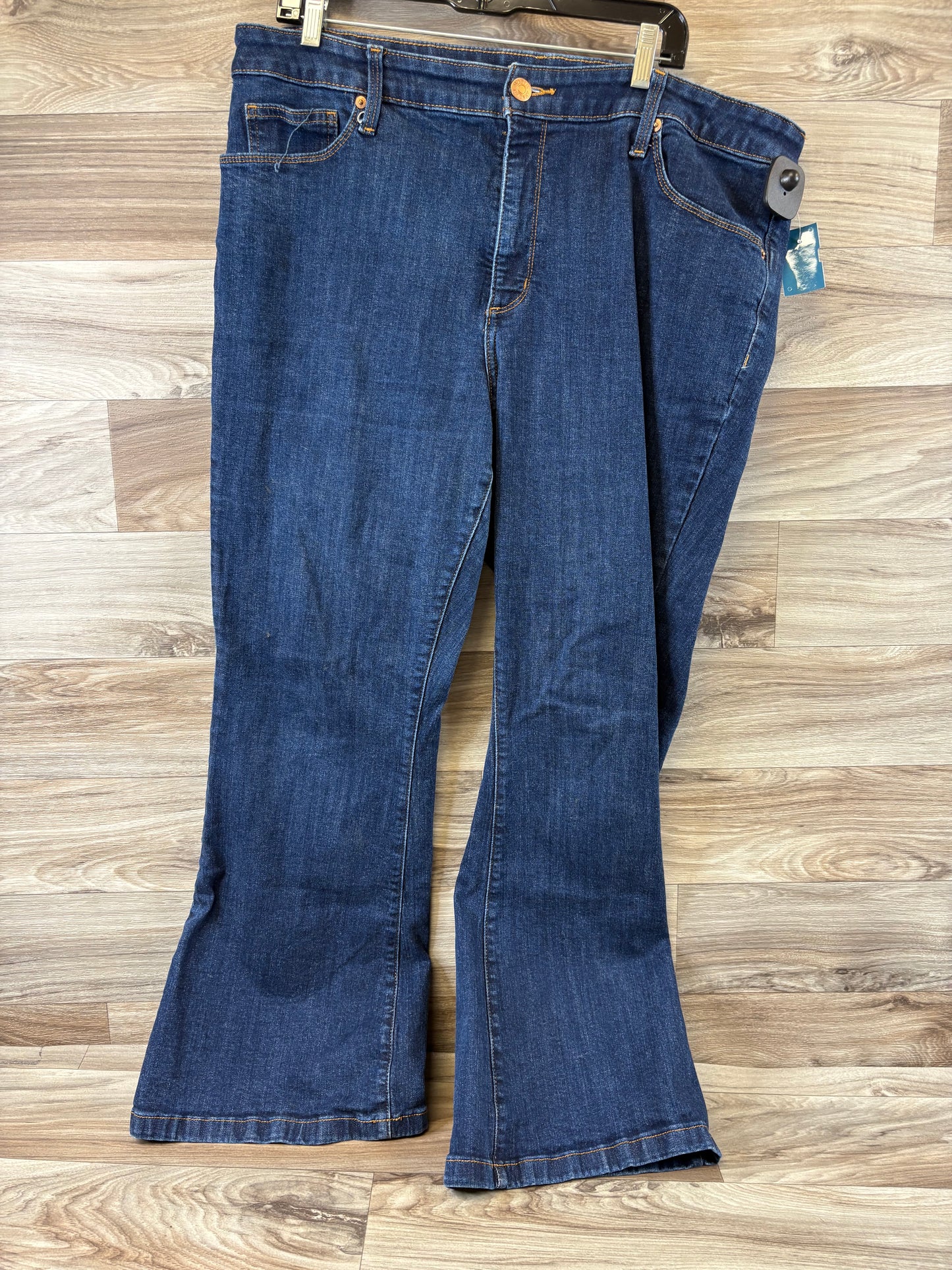 Jeans Flared By Sts Blue In Blue Denim, Size: 10