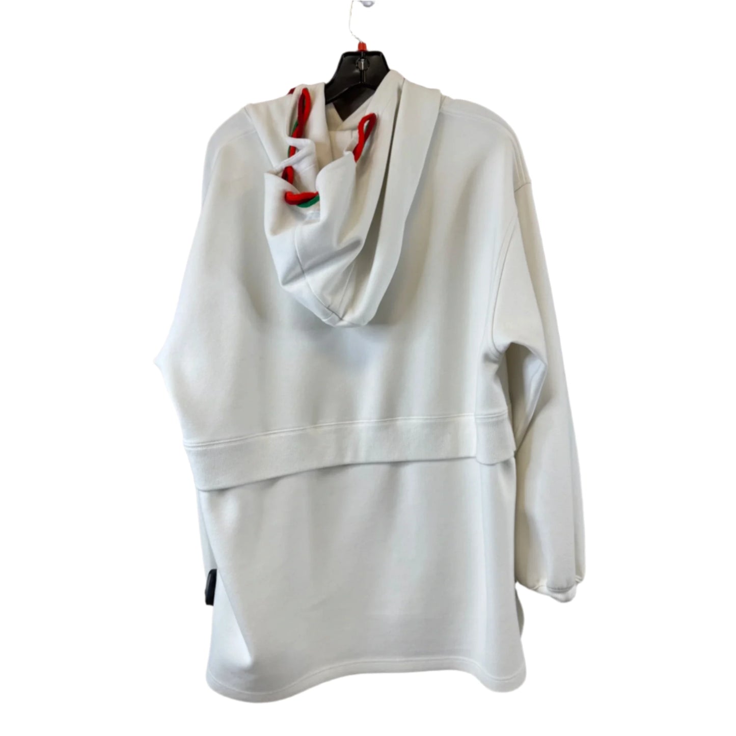 Sweatshirt Hoodie By Clothes Mentor In Cream, Size: L
