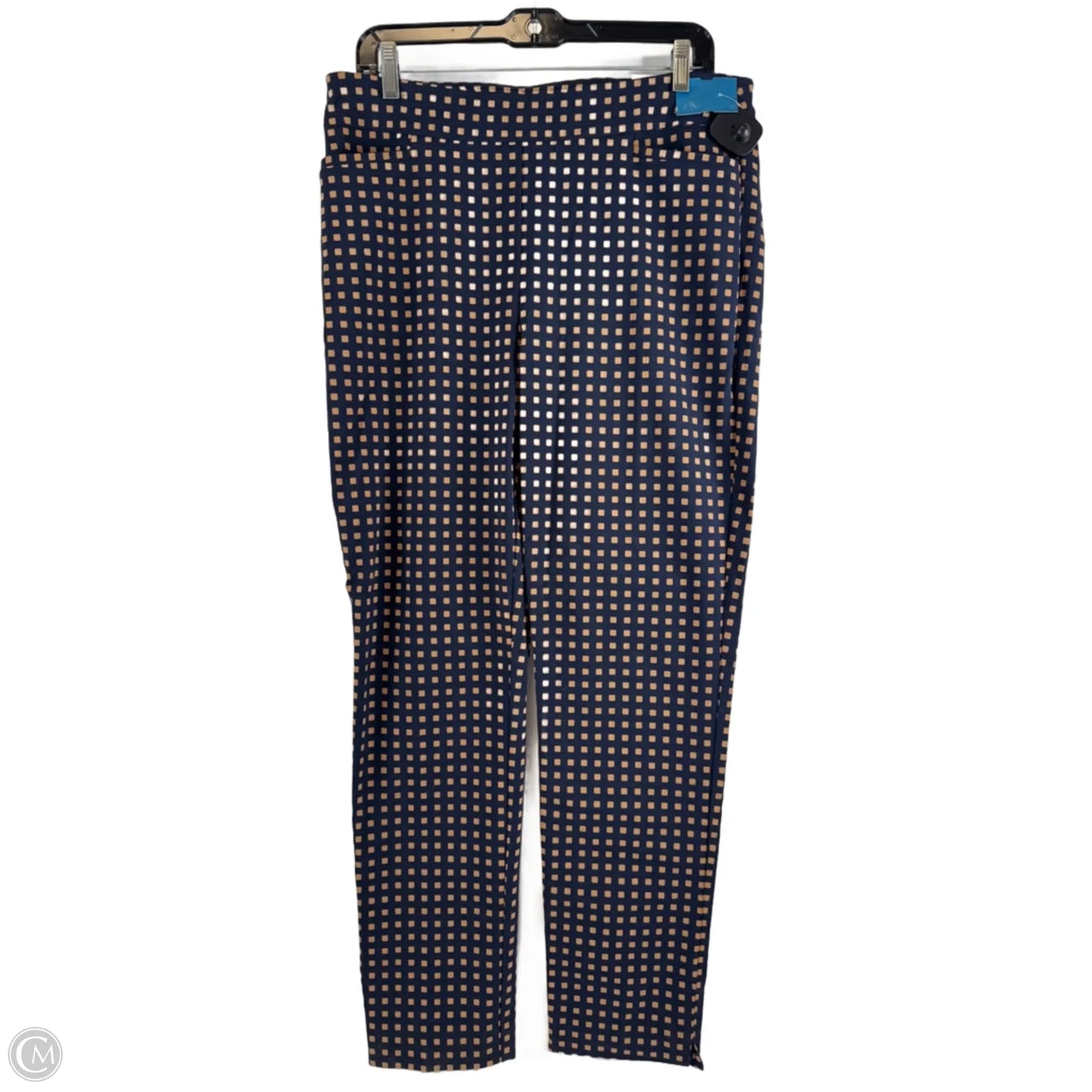 Pants Dress By Chicos In Blue & Brown, Size: 10