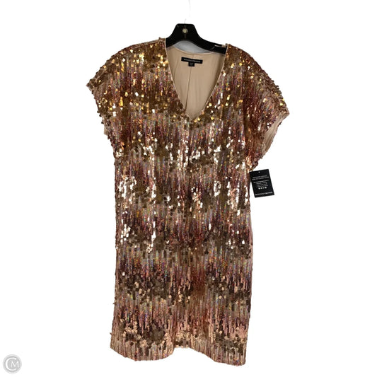 Dress Party Midi By Boston Proper In Copper, Size: M