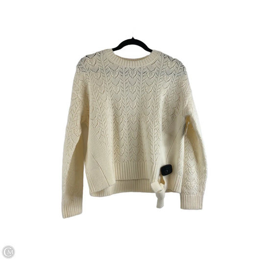 Sweater By Loft In Cream, Size: S