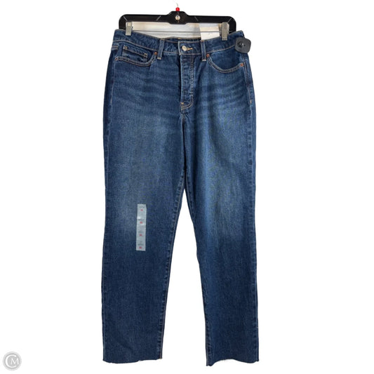 Jeans Straight By Old Navy In Blue Denim, Size: 10