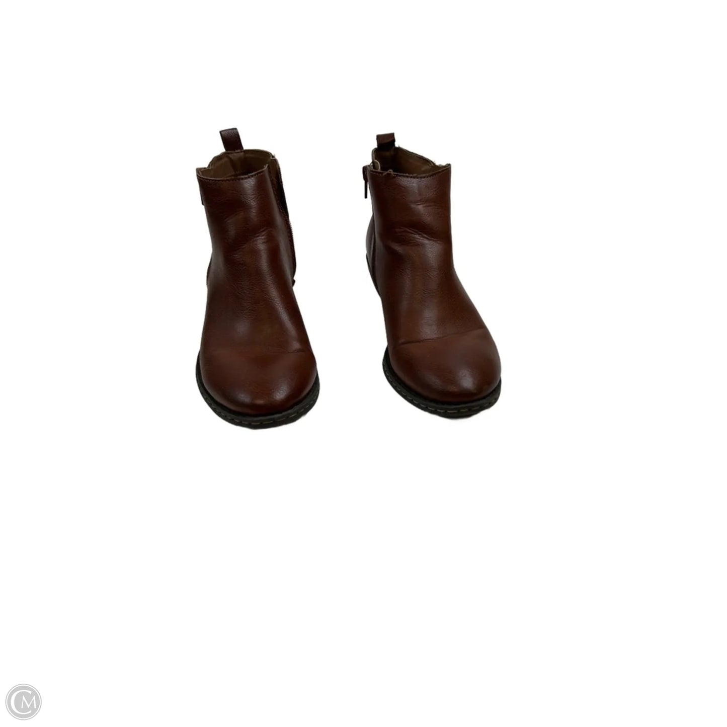 Boots Ankle Heels By Boc In Brown, Size: 8